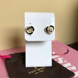 Kate Spade Rose Flower Studs with Pearl